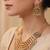 Multicolor gold plated temple necklace set – classic indian jewellery