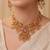 Multicolor gold plated temple jewellery set – classic ethnic accessory