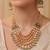 Multicolor gold plated temple necklace set – classic indian jewellery