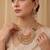 Multicolor gold plated temple necklace set – classic indian jewellery