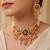 Multicolor gold plated temple necklace set for women – traditional jewellery
