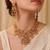 Multicolor gold plated temple jewellery set – classic ethnic accessory