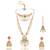 Multicolor gold plated temple jewellery set for women – designer ethnic jewellery