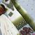 Olive And White Color Embroidery And Thread Work Georgette Salwar Suit
