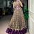 women festive real mirror work border chanderi garba lehenga choli set - free size