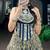 women festive real mirror work border chanderi garba lehenga choli set - free size