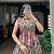 women festive real mirror work border chanderi garba lehenga choli set - free size