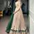 women beige chanderi silk embroidered border flared lehenga choli with dupatta - free size