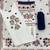 White cotton poly printed kurta set