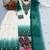 Teal And White Color Embroidery And Thread Work Georgette Salwar Suit