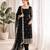 Black georgette thread embroidery kurta set