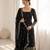 Black georgette thread embroidery kurta set