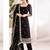 Black georgette thread embroidery kurta set