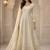 White georgette embroidered anarkali set