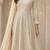 White georgette embroidered anarkali set