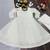 White georgette embroidered anarkali set