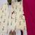 Cream cotton embroidered farshi salwar set