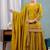 Mehendi silk embroidered palazzo set