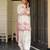 Off-white cotton poly printed farshi salwar set