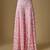 Baby pink embroidered tulle sharara set