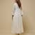 Ivory embroidered chanderi muslin organza anarkali set