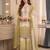 Light Olive And White Color Embroidery And Thread Work Georgette Salwar Suit