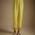 Baby yellow embroidered chanderi muslin organza kurta set