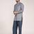 Men's solid pure linen short kurta