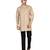 Men's pure linen pintuck short kurta