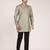 Men's pure linen pintuck short kurta