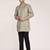 Men's pure linen pintuck short kurta