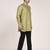 Men's pure linen short kurta with thread work