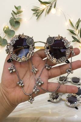 Jhankar circular oxidized sunglass - Navratri  sunglass 1