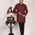 Men's pure linen pintuck short kurta