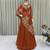 Orange Sequin and Embroidery Georgette Lehenga Choli Set