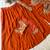Orange Sequin and Embroidery Georgette Lehenga Choli Set
