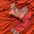 Orange Sequin and Embroidery Georgette Lehenga Choli Set