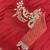 Red Sequin and Embroidery Georgette Lehenga Choli Set