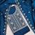 Blue silk blend embroidered salwar kameez