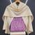 Light purple silk blend printed salwar kameez