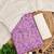 Light purple silk blend printed salwar kameez