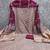 Grey silk blend abstract print salwar kameez