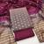 Grey silk blend abstract print salwar kameez