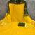 Dark yellow silk blend abstract print salwar kameez