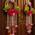 handmade decorative lace chudi flower peony beads latkan wall hanging for decor (pack of 2)