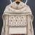 White cotton poly embroidered salwar kameez