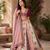 multicolor color Flower Patch Work Real Hand Mirror Work Multi thread And Zari work Satin Lehenga Choli set