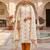 White cotton poly embroidered salwar kameez