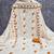White cotton poly embroidered salwar kameez
