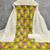 Yellow cotton poly printed salwar kameez